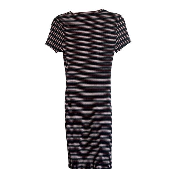 Cotton On 90s Inspired Striped Midi T-shirt Dress Size M - Picture 3 of 9